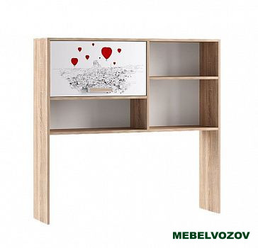 Надстройка на стол Бланка (Фасад белый с фотопечатью) фото от Мебельвозов в Нижнем Новгороде