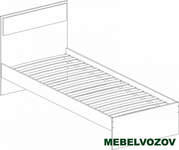 Кровать односпальная Next 71 без ящика с ортопедическим основанием - фото, картинки на сайте mebelvozov.ru в Нижнем Новгороде Кровать односпальная Next 71 без ящика с ортопедическим основанием детальное изображение от магазина mebelvozov.ru в Нижнем Новгороде