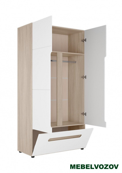 Шкаф 2-х створчатый с ящиком Палермо-3 ШК-009 от компании Мебельвозов в Нижнем Новгороде