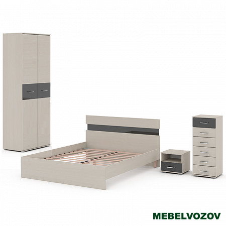 Модульная спальня Сити Компановка 3 от магазина Мебельвозов в Нижнем Новгороде