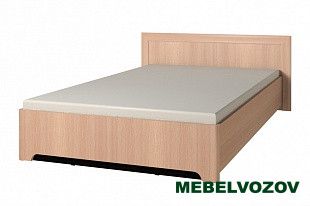 Кровать полутороспальная 1400 Анкона 3 без основания, без матраса (Дуб Отбеленный) от магазина Мебельвозов в Нижнем Новгороде