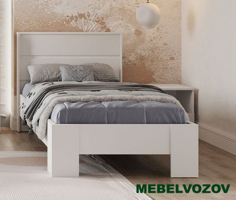 ХЕЛЕН КР 01 Кровать 900 (БЕЛЫЙ) от магазина Мебельвозов в Нижнем Новгороде