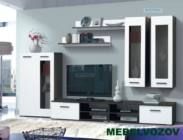 Гостиная Грация 1.1 МДФ глянец от интернет магазина Mebelvozov в Нижнем Новгороде