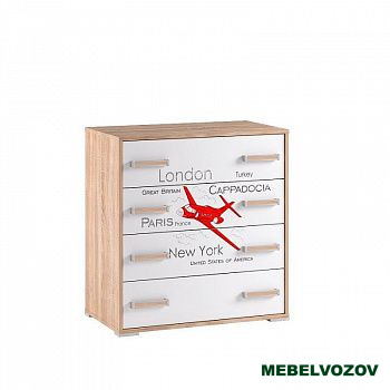 Комод Бланка (Фасад белый с фотопечатью) от магазина Мебельвозов в Нижнем Новгороде