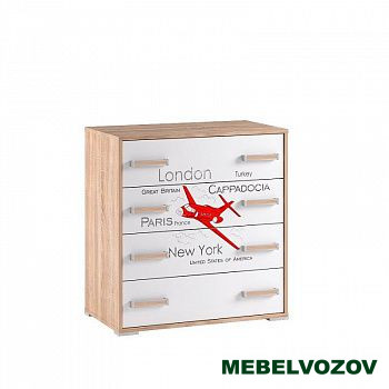 Комод Бланка (Фасад белый с фотопечатью) от магазина Мебельвозов в Нижнем Новгороде