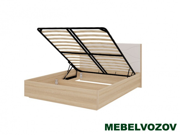 Кровать с подъемным механизмом 1.4 Люкс Зара (Дуб сонома/Белый)		 от магазина Мебельвозов в Нижнем Новгороде