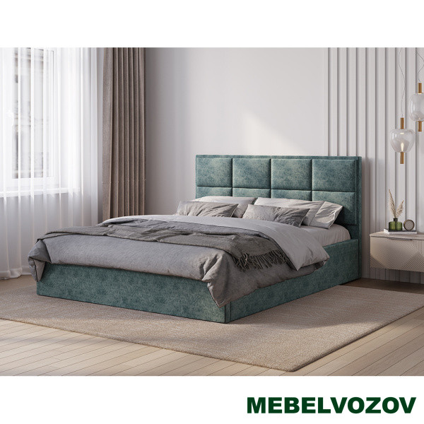 фото Кровать 160х200 с подъемным механизмом Линда (морская волна) от магазина Мебельвозов в Нижнем Новгороде Кровать 160х200 с подъемным механизмом Линда (морская волна) от магазина Мебельвозов в Нижнем Новгороде