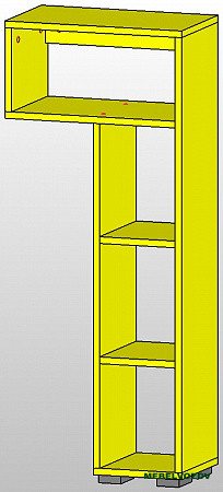 Полка приставная Дастин детальное изображение от магазина mebelvozov.ru в Нижнем Новгороде