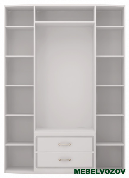 02 "Виктория" Шкаф для одежды 4-х дверный с ящиками (с зеркалами) Детская комната детальное изображение от магазина mebelvozov.ru в Нижнем Новгороде