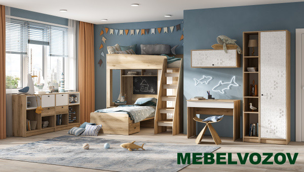 Модульная детская Киви. Комплект 5 детальное изображение от магазина mebelvozov.ru в Нижнем Новгороде