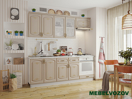 Шкаф навесной L500 H360 (1 дв. гл.) (эмаль) Бергамо фото от Мебельвозов в Нижнем Новгороде