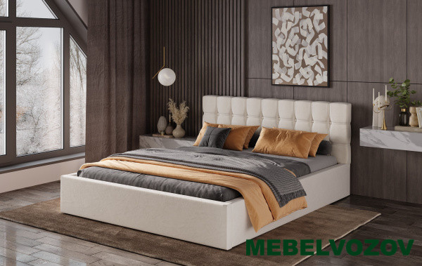 фото АНДРОМЕДА  кровать КР-002 с ОРТОПЕДОМ и ПМ 1600 от магазина Мебельвозов в Нижнем Новгороде АНДРОМЕДА  кровать КР-002 с ОРТОПЕДОМ и ПМ 1600 от магазина Мебельвозов в Нижнем Новгороде