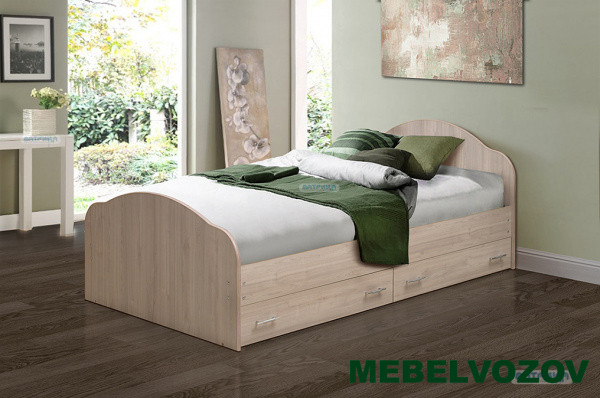 Кровать на уголках с ящиками №1 1600 от магазина Мебельвозов в Нижнем Новгороде