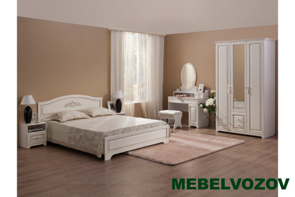 Кровать двуспальная 1,6 Белла (комфорт)(Белый/джелато софт) от магазина Мебельвозов в Нижнем Новгороде