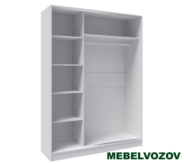 Шкаф-купе Стиль-2 1400 (белый/дуб крафт золотой) от компании Мебельвозов в Нижнем Новгороде