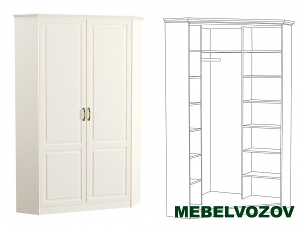 Ливерпуль Шкаф для одежды угловой 13.124 от компании Мебельвозов в Нижнем Новгороде