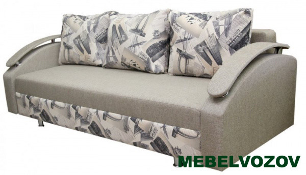 Диван еврокнижка Канзас плюс с подлокотниками от магазина Мебельвозов в Нижнем Новгороде