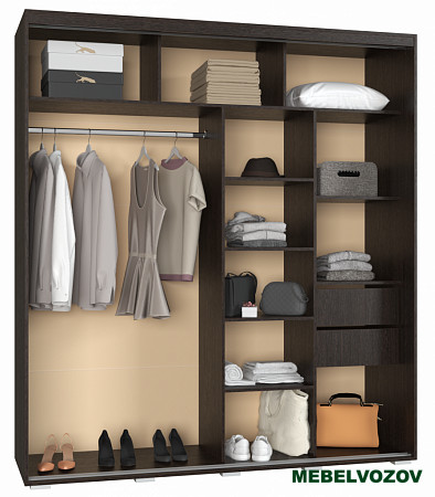 Шкаф-купе Крафт-3 от компании Мебельвозов в Нижнем Новгороде