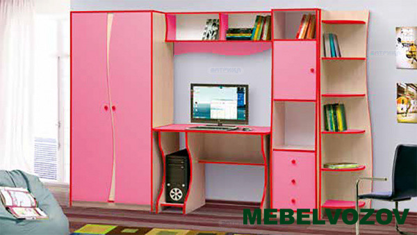 Набор модульной мебели для детской комнаты "Юниор-11.3" - фото, картинки на сайте mebelvozov.ru в Нижнем Новгороде Набор модульной мебели для детской комнаты "Юниор-11.3" детальное изображение от магазина mebelvozov.ru в Нижнем Новгороде