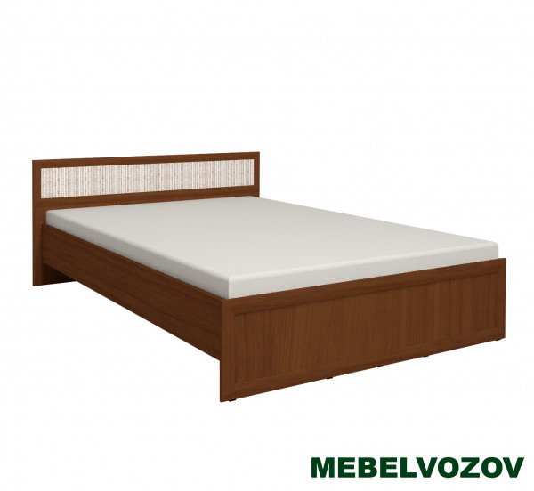 Кровать полутороспальная 2 Милана 1400 см (Орех) от магазина Мебельвозов в Нижнем Новгороде