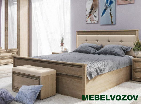 фото Кровать Ливорно 1,4 ЛКР-1 с подъёмным механизмом (дуб сонома) от магазина Мебельвозов в Нижнем Новгороде Кровать Ливорно 1,4 ЛКР-1 с подъёмным механизмом (дуб сонома) от магазина Мебельвозов в Нижнем Новгороде