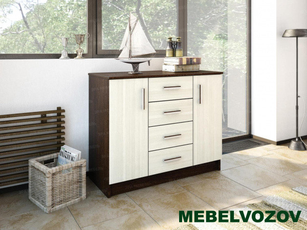 Комод К1000- 2Д (венге/лоредо) от магазина Мебельвозов в Нижнем Новгороде