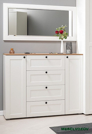 Остин Комод 16.221 (белый/дуб вотан) от магазина Мебельвозов в Нижнем Новгороде