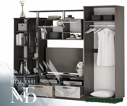 Стенка в гостиную Вега от интернет магазина Mebelvozov в Нижнем Новгороде