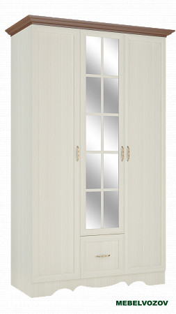 Шкаф трехдверный в спальню Латте 3 от компании Мебельвозов в Нижнем Новгороде