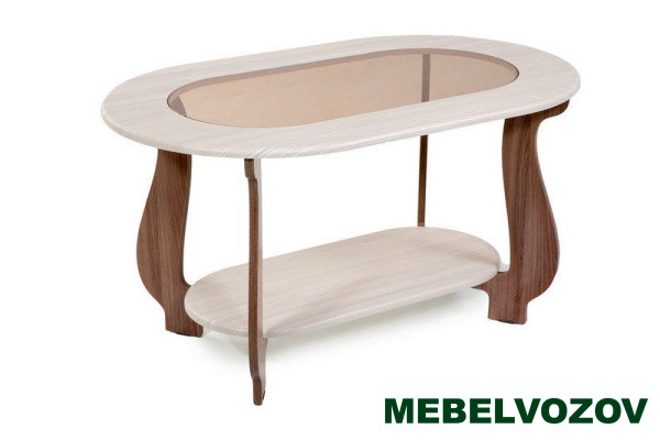 Столик журнальный СЖ-21 со стеклом - фото от Mebelvozov в Нижнем Новгороде Столик журнальный СЖ-21 со стеклом от Mebelvozov в Нижнем Новгороде