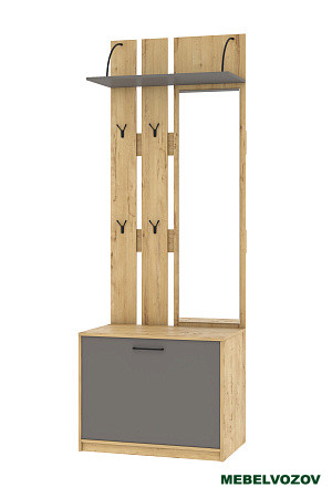 Вешалка с зеркалом Бруно  от магазина Мебельвозов в Нижнем Новгороде