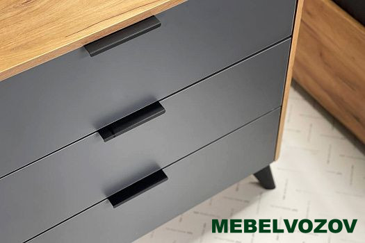 Адам Комод (дуб крафт золотой/графит) от магазина Мебельвозов в Нижнем Новгороде