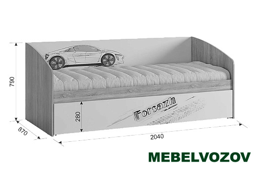 Кровать-Софа Форсаж детальное изображение от магазина mebelvozov.ru в Нижнем Новгороде