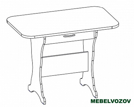 Стол-тумба кухонный СТ-04 Трапези Эна (Анкор светлый) от магазина Мебельвозов в Нижнем Новгороде