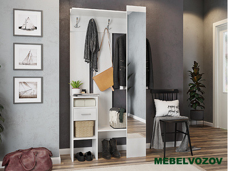 Прихожая Агата (Белый рамух) от магазина Мебельвозов в Нижнем Новгороде