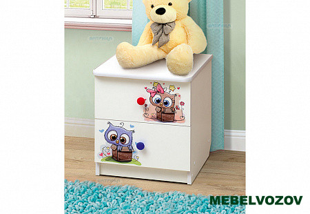 Тумба прикроватная с фотопечатью "Совята"  детальное изображение от магазина mebelvozov.ru в Нижнем Новгороде