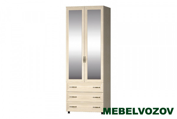 Шкаф с зеркалами распашной "Гармония"с ящиками  от компании Мебельвозов в Нижнем Новгороде