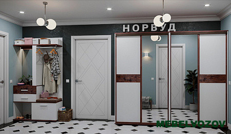 Прихожая Норвуд. Комплект 2 от магазина Мебельвозов в Нижнем Новгороде