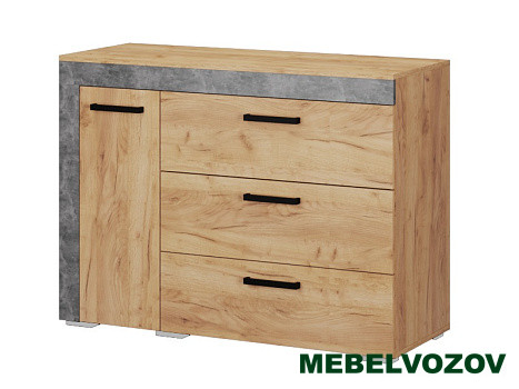Комод Адель (дуб крафт/ателье) от магазина Мебельвозов в Нижнем Новгороде