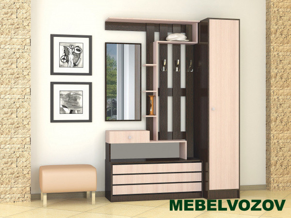 Зеркало в прихожую ЯПЗ-1 Ямайка (Венге) от магазина Мебельвозов в Нижнем Новгороде
