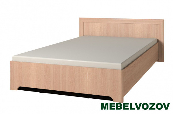 Кровать двуспальная Анкона 1 Дуб отбеленный 1800 без основания без матраса (Дуб Отбеленный) от магазина Мебельвозов в Нижнем Новгороде