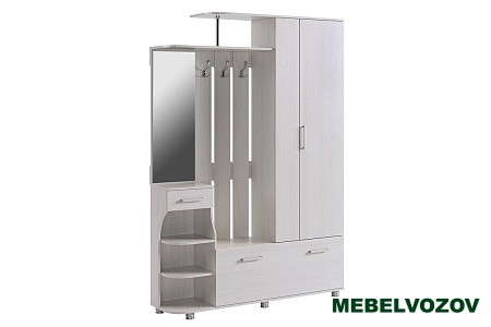 Прихожая Барселона-2 (белый рамух) от магазина Мебельвозов в Нижнем Новгороде
