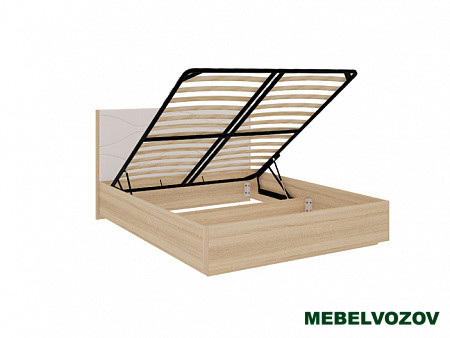 Кровать с подъемным механизмом 1.6 Люкс Зара (Дуб сонома/Белый)		 от магазина Мебельвозов в Нижнем Новгороде