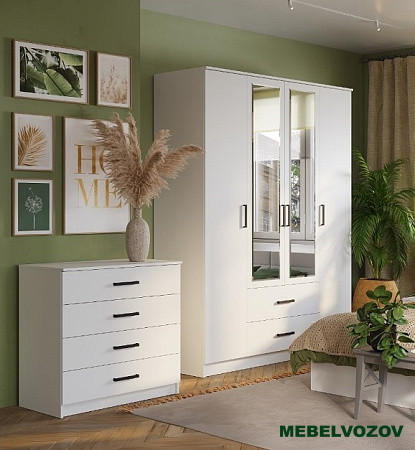 Шкаф 4-х створчатый Фьюжн ШК-14 от компании Мебельвозов в Нижнем Новгороде